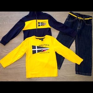 Boys Náutica 3 Piece Set - Size Medium (5/6)